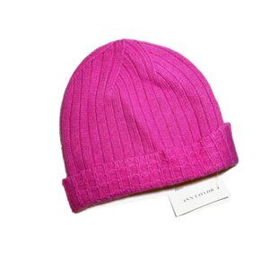 NWT Ann Taylor 100% Cashmere Beanie ONE SIZE PINK